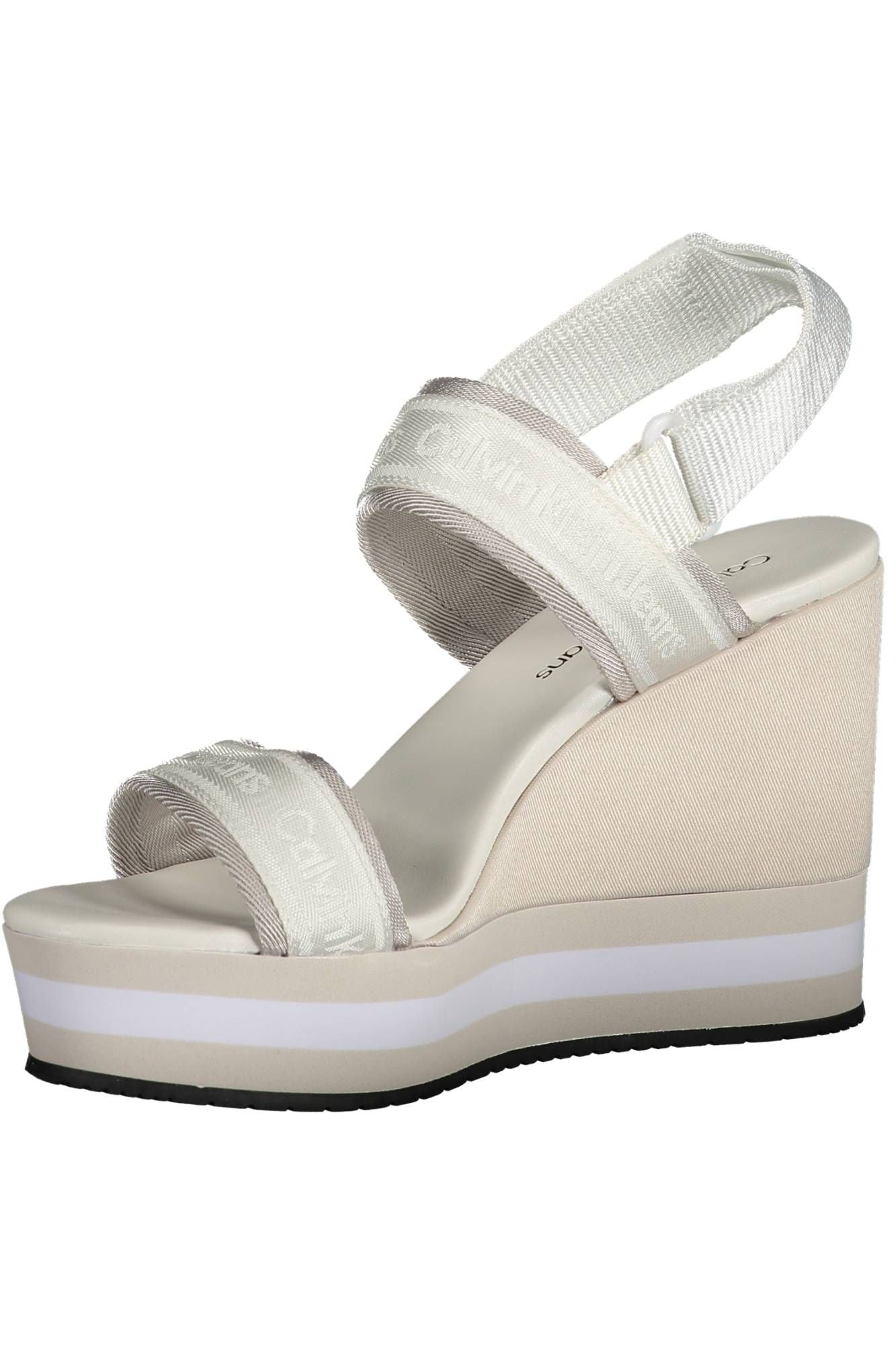 White Polyester Sandal