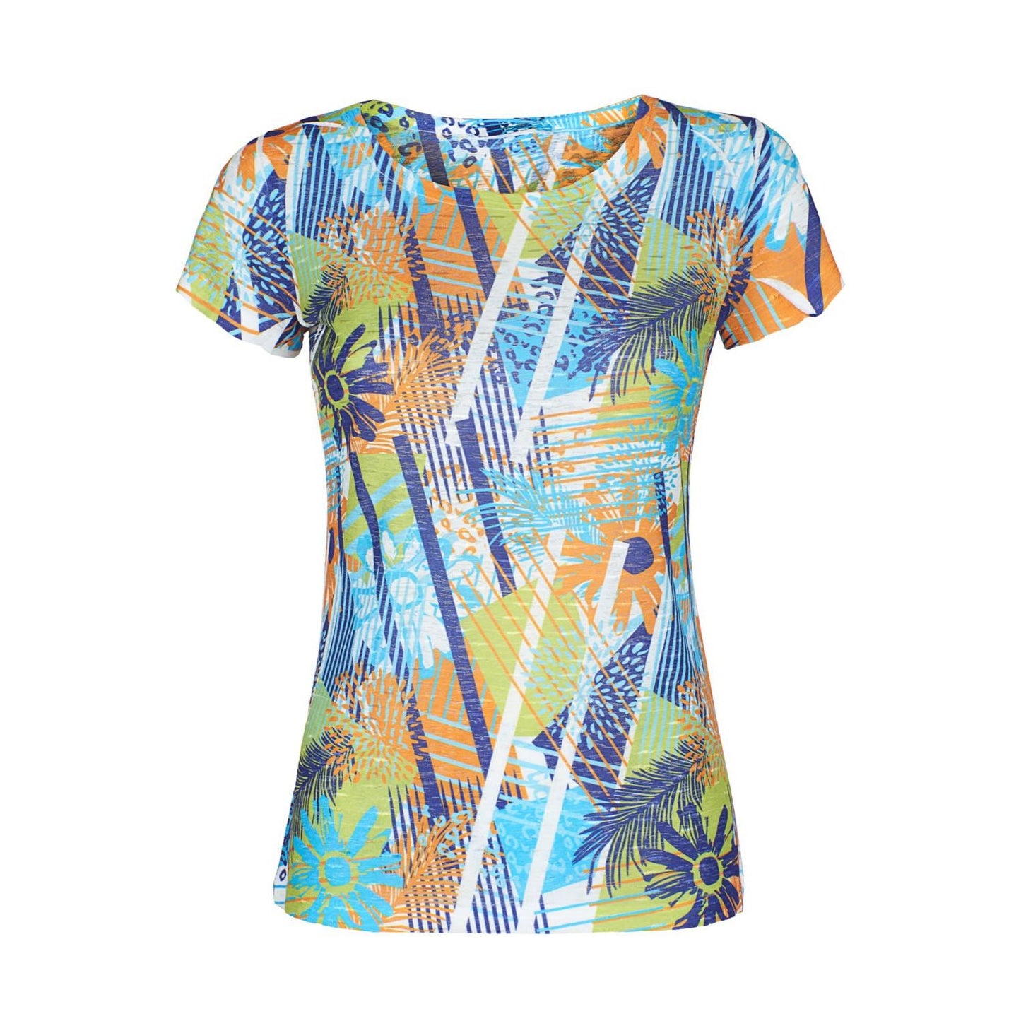 Vibrant Printed Women's Polyester T-Shirt