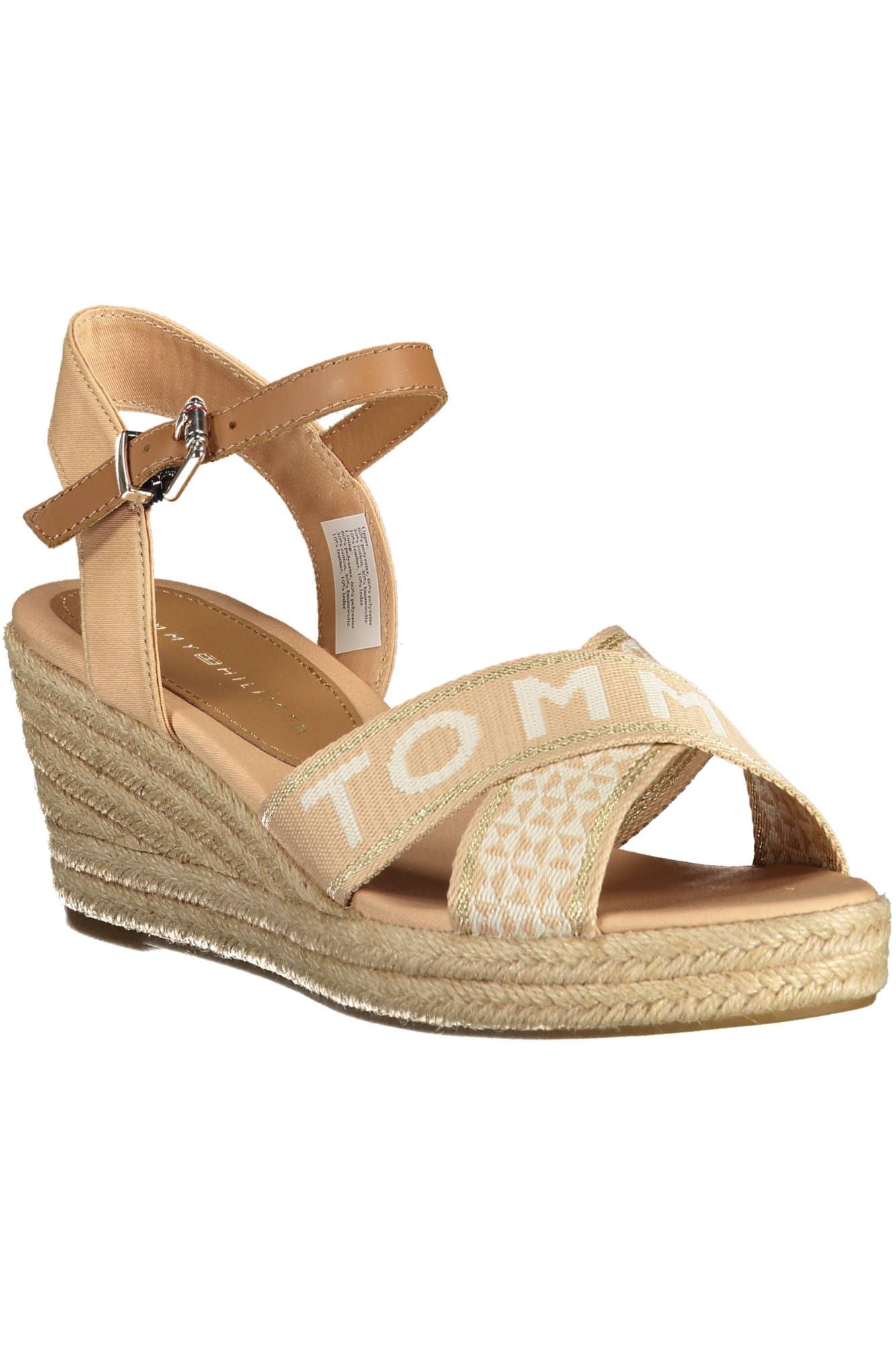 Beige Polyester Sandal