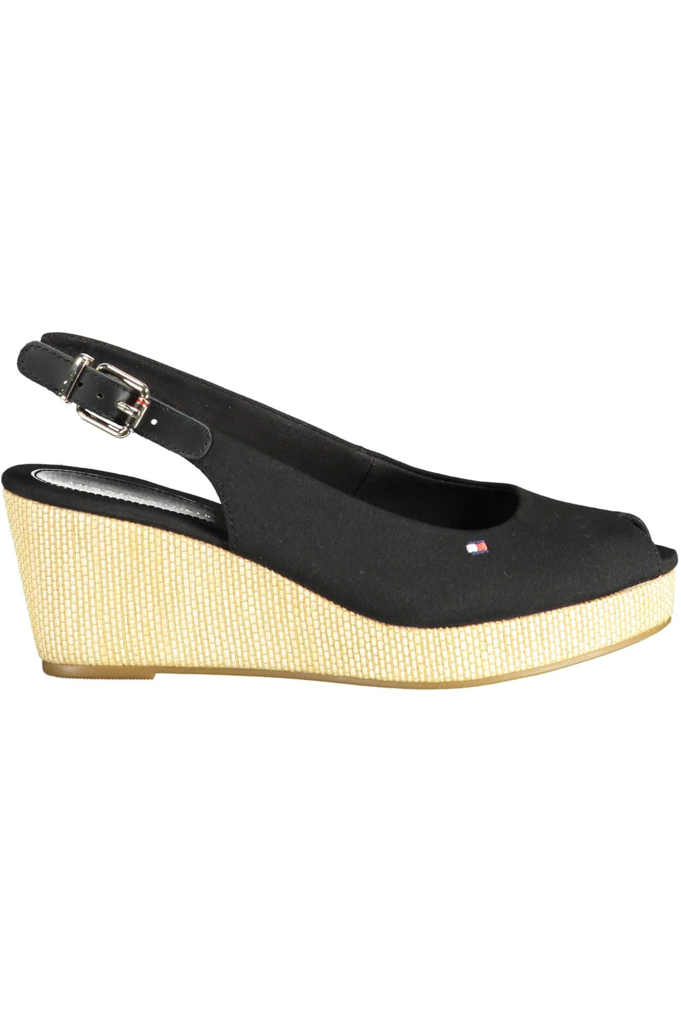 Black Cotton Sandal