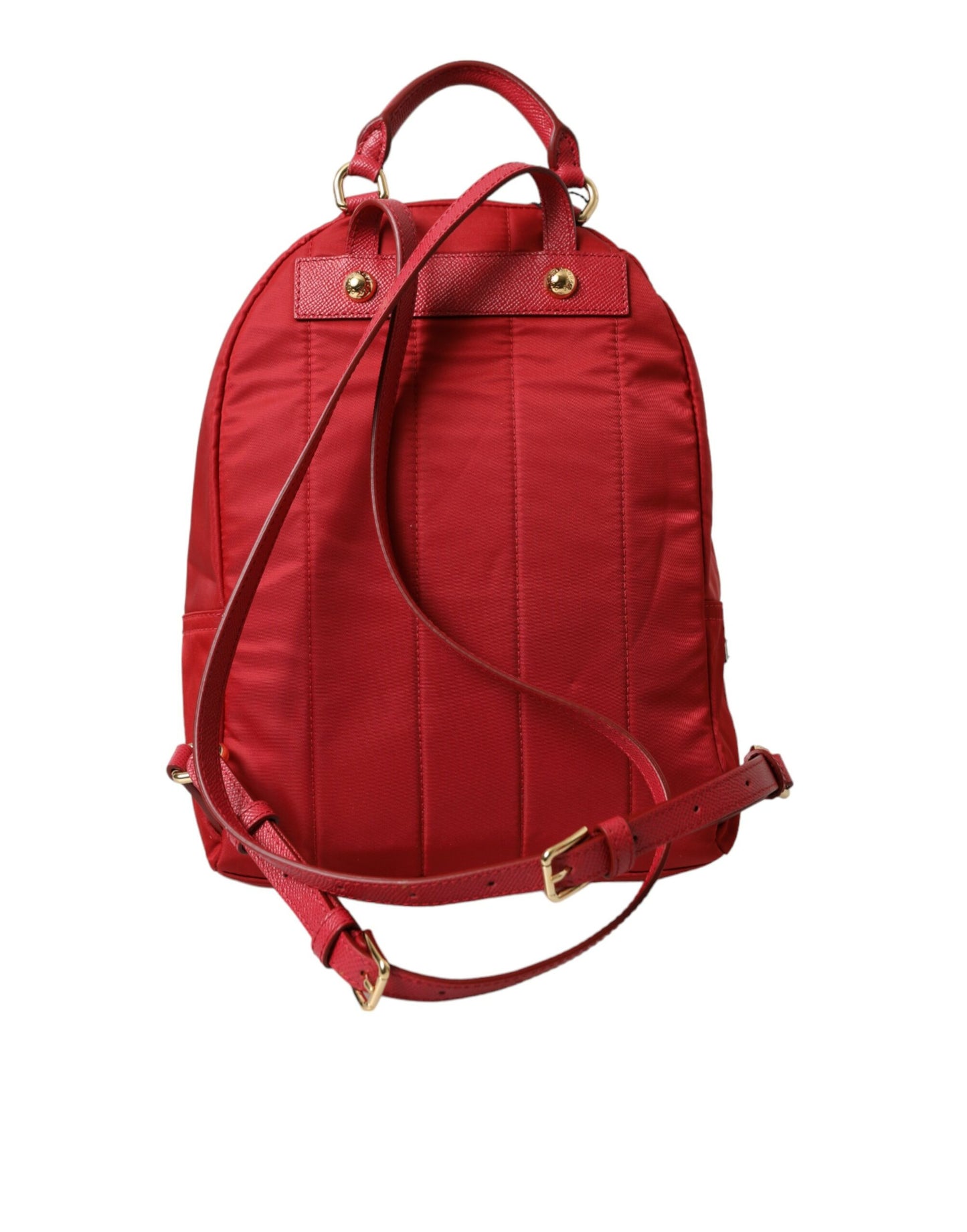 Red #DGFAMILY Embellished Backpack VULCANO Bag