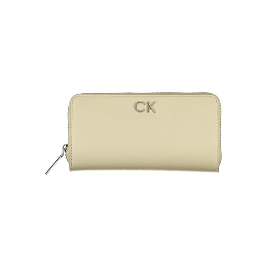 Beige Polyester Wallet