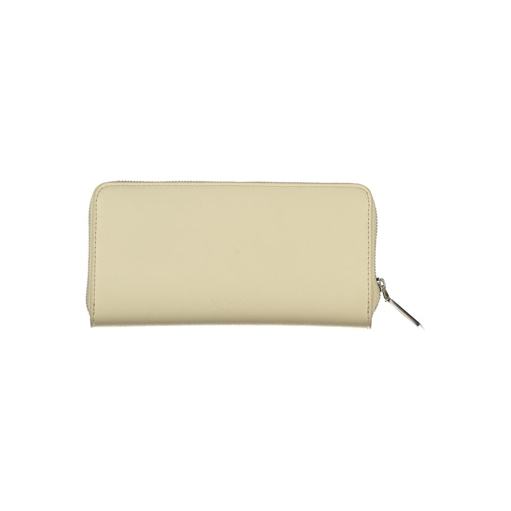 Beige Polyester Wallet