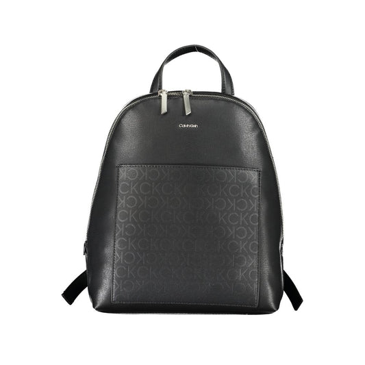 Black Polyester Backpack