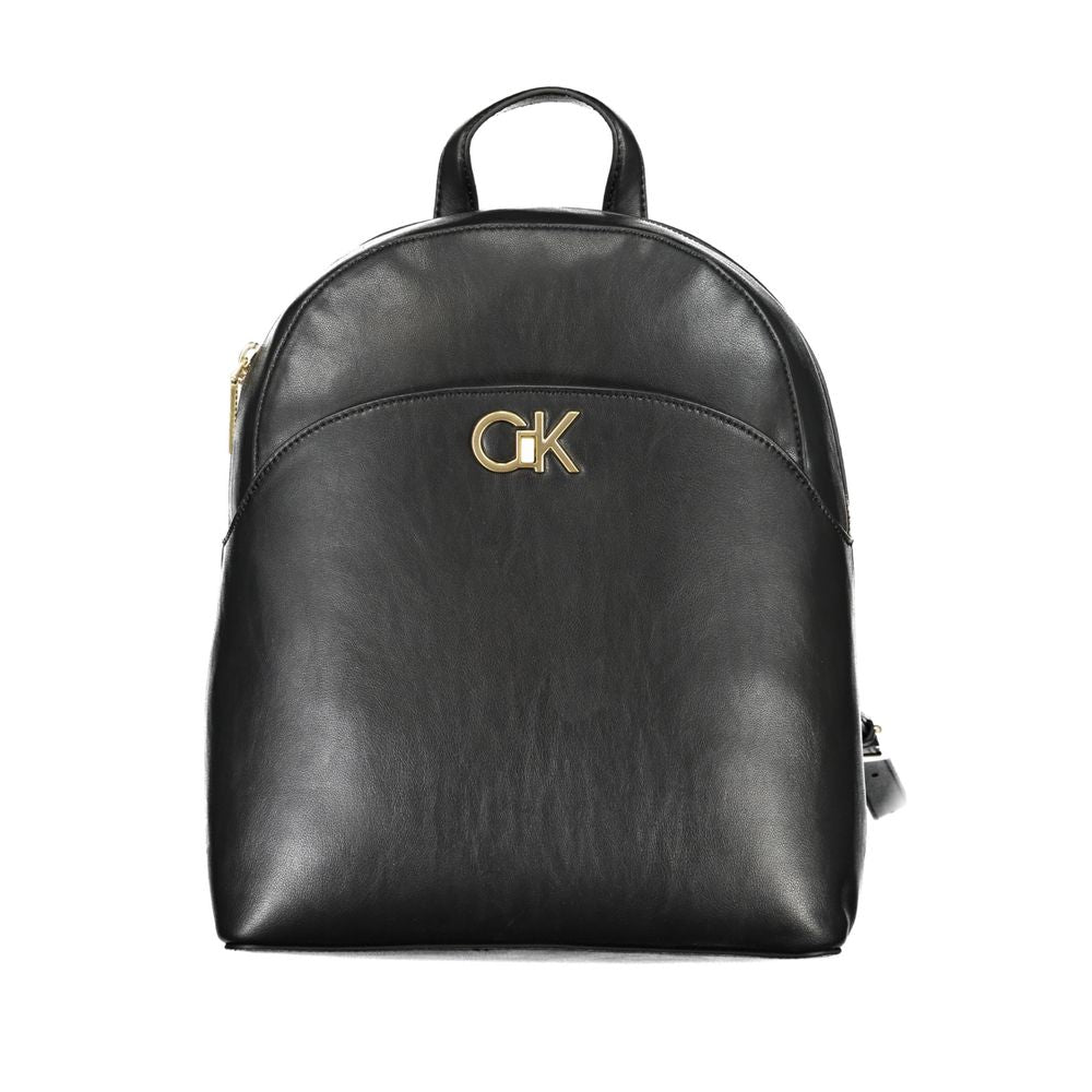 Black Polyester Backpack