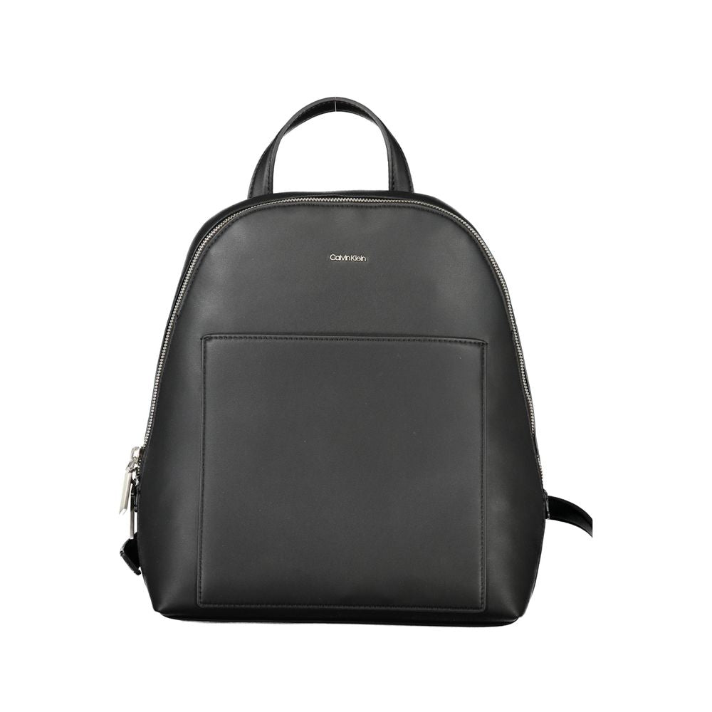 Black Polyester Backpack