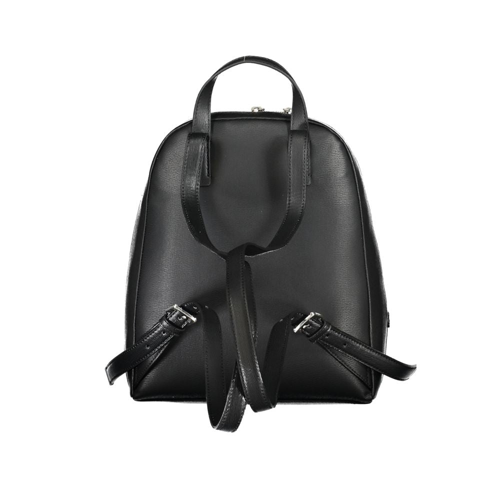 Black Polyester Backpack