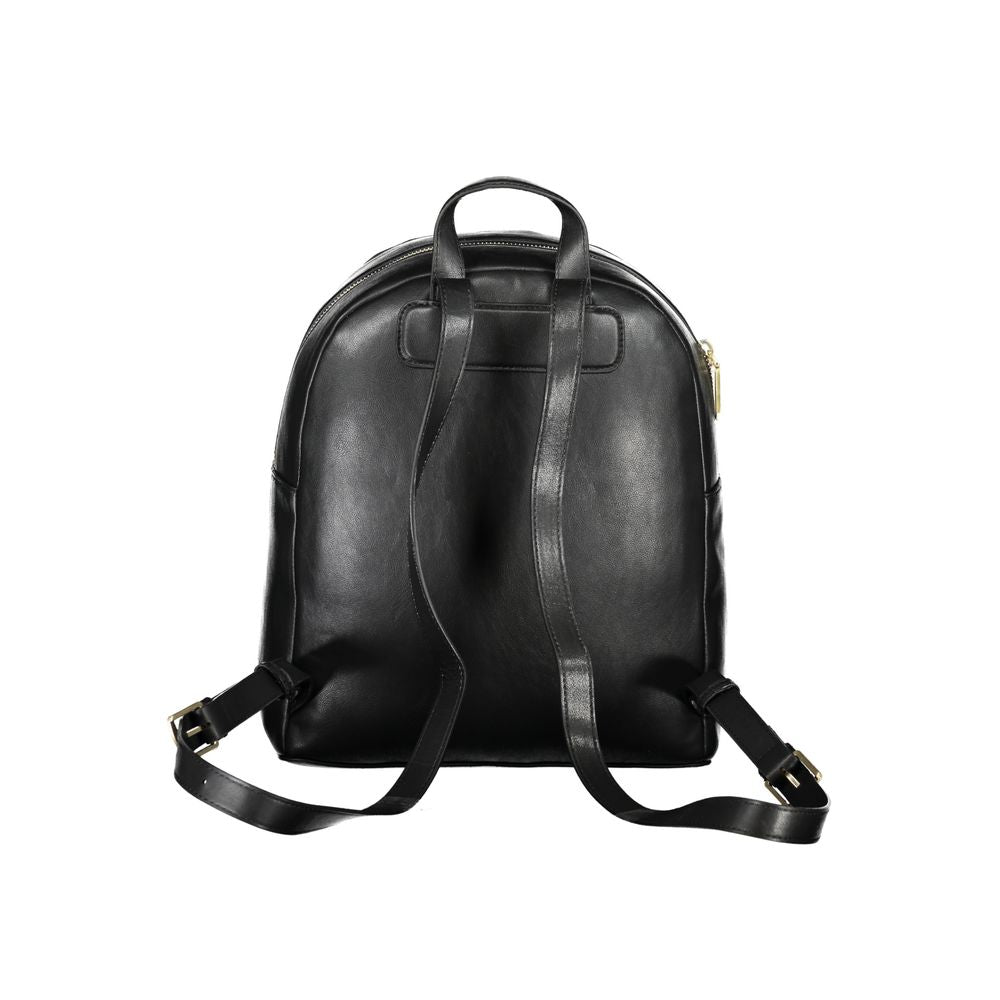 Black Polyester Backpack