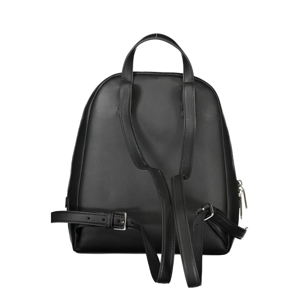 Black Polyester Backpack