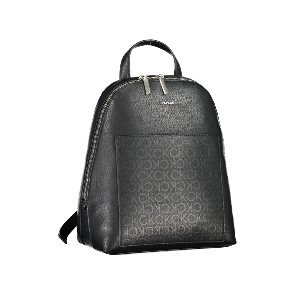 Black Polyester Backpack