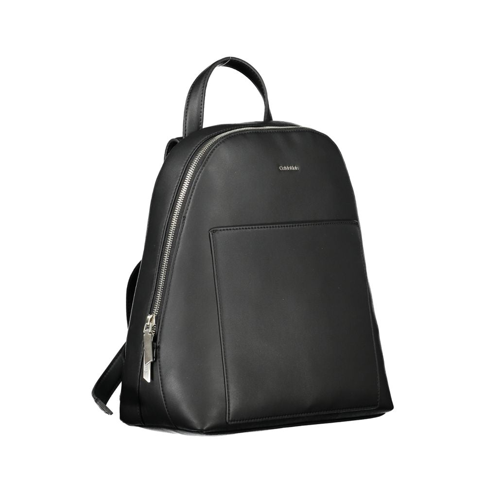 Black Polyester Backpack