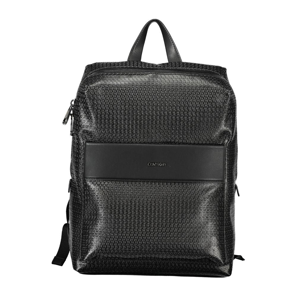 Black Polyester Backpack