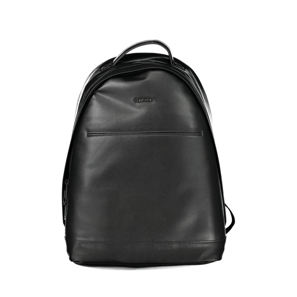 Black Polyester Backpack