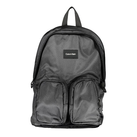 Black Polyester Backpack