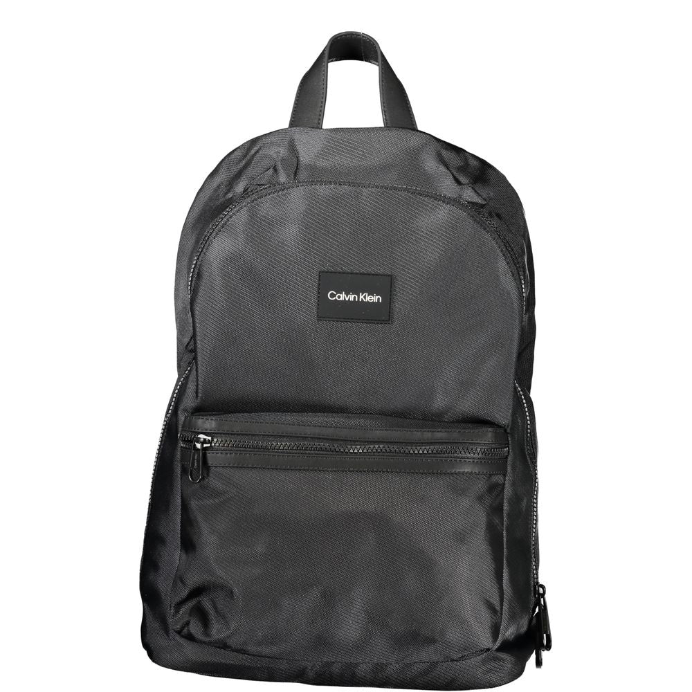 Black Polyester Backpack