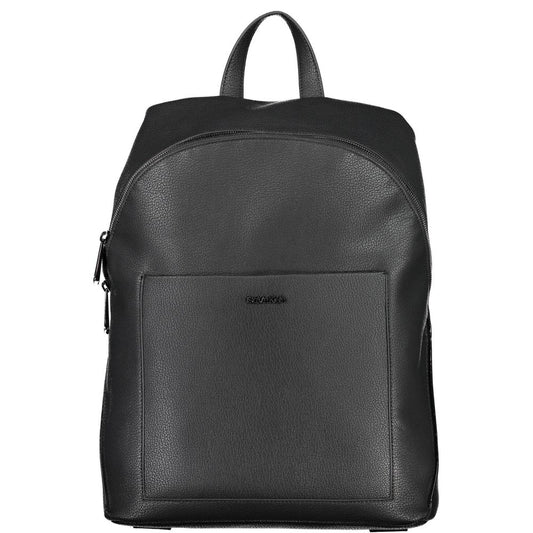 Black Polyester Backpack