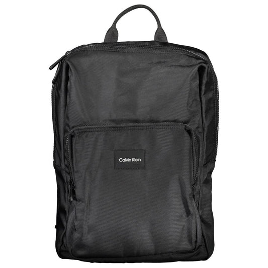 Black Polyester Backpack