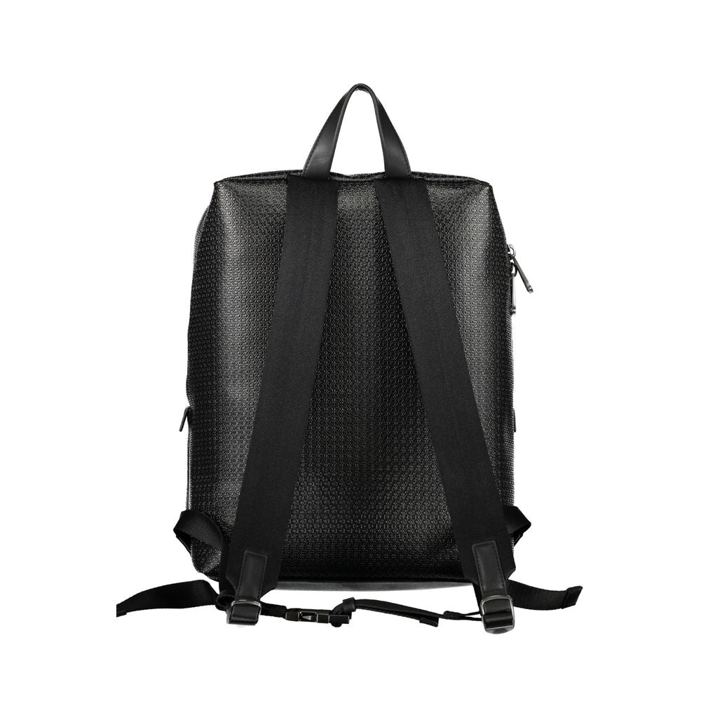 Black Polyester Backpack