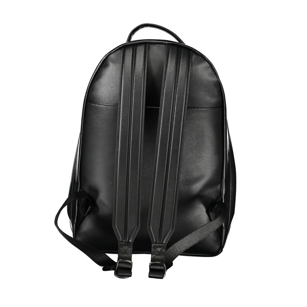 Black Polyester Backpack