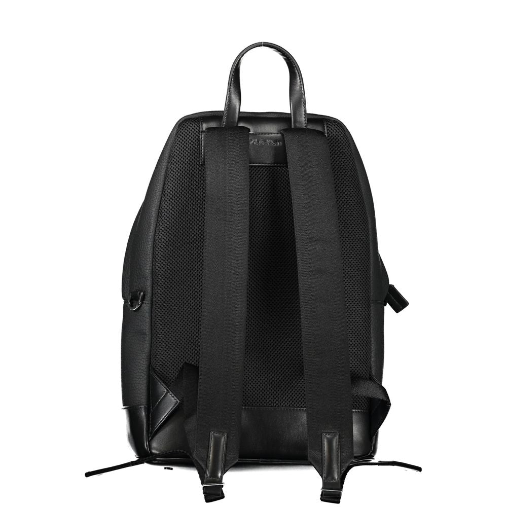 Black Polyester Backpack