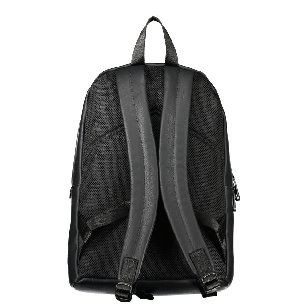 Black Polyester Backpack