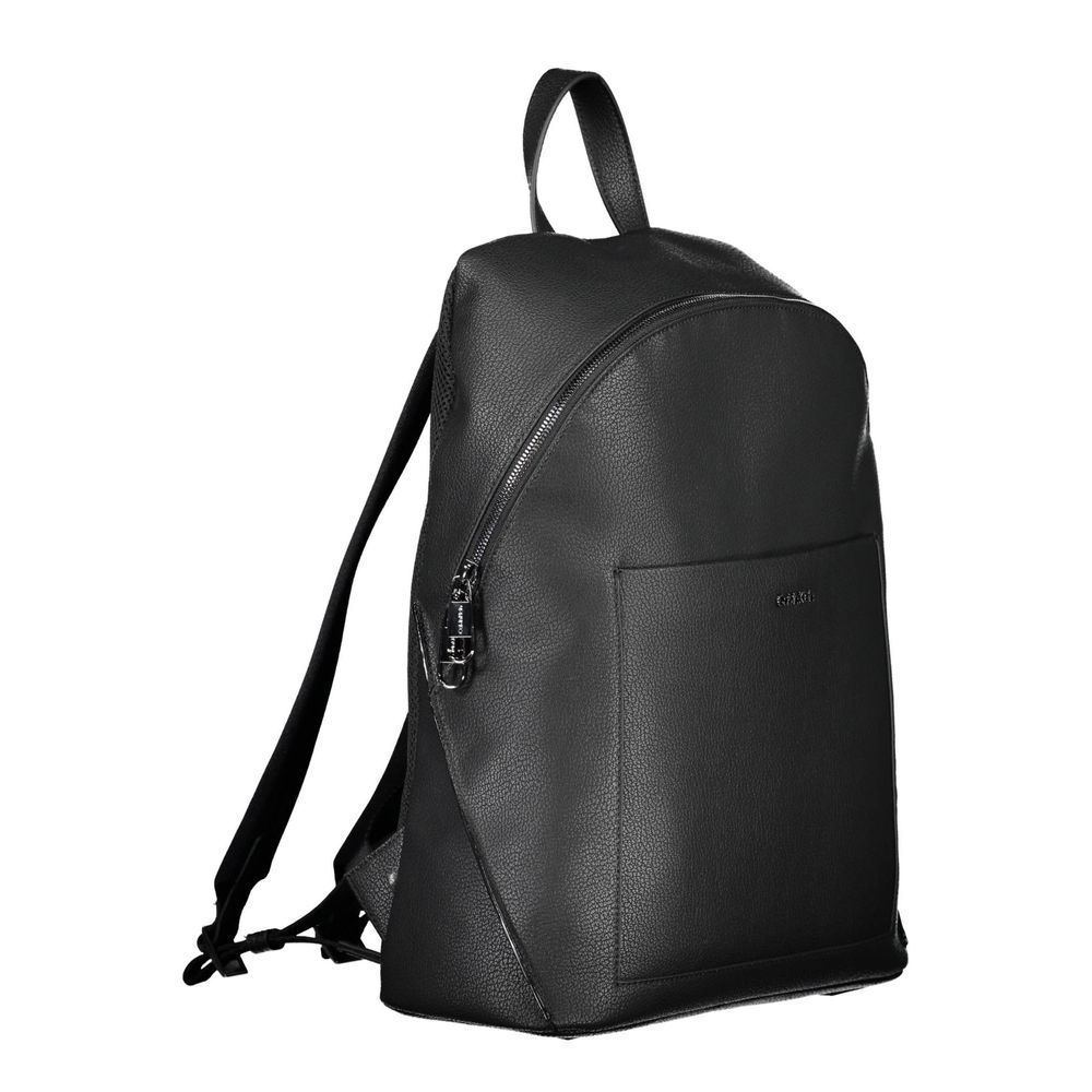 Black Polyester Backpack