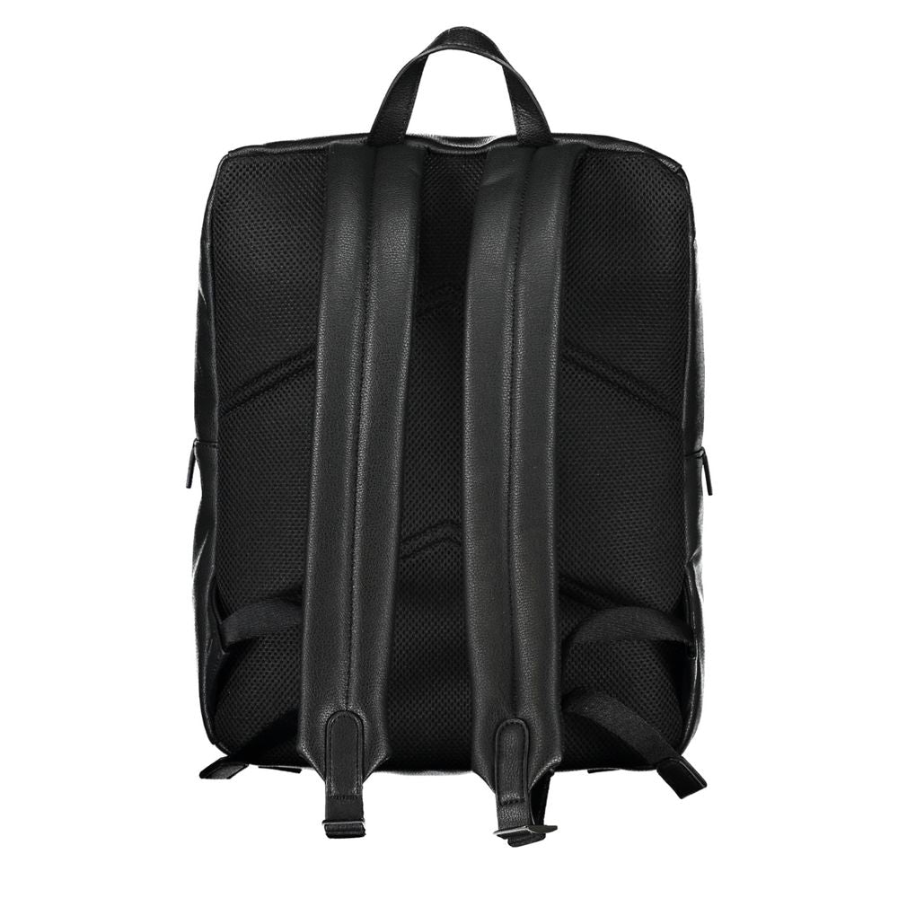 Black Polyester Backpack