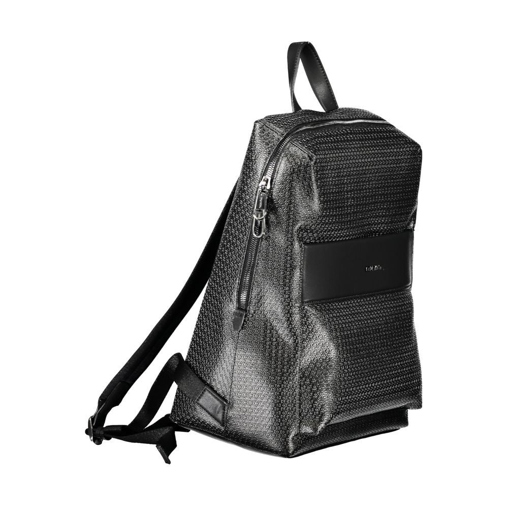 Black Polyester Backpack