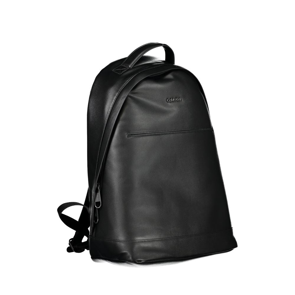 Black Polyester Backpack