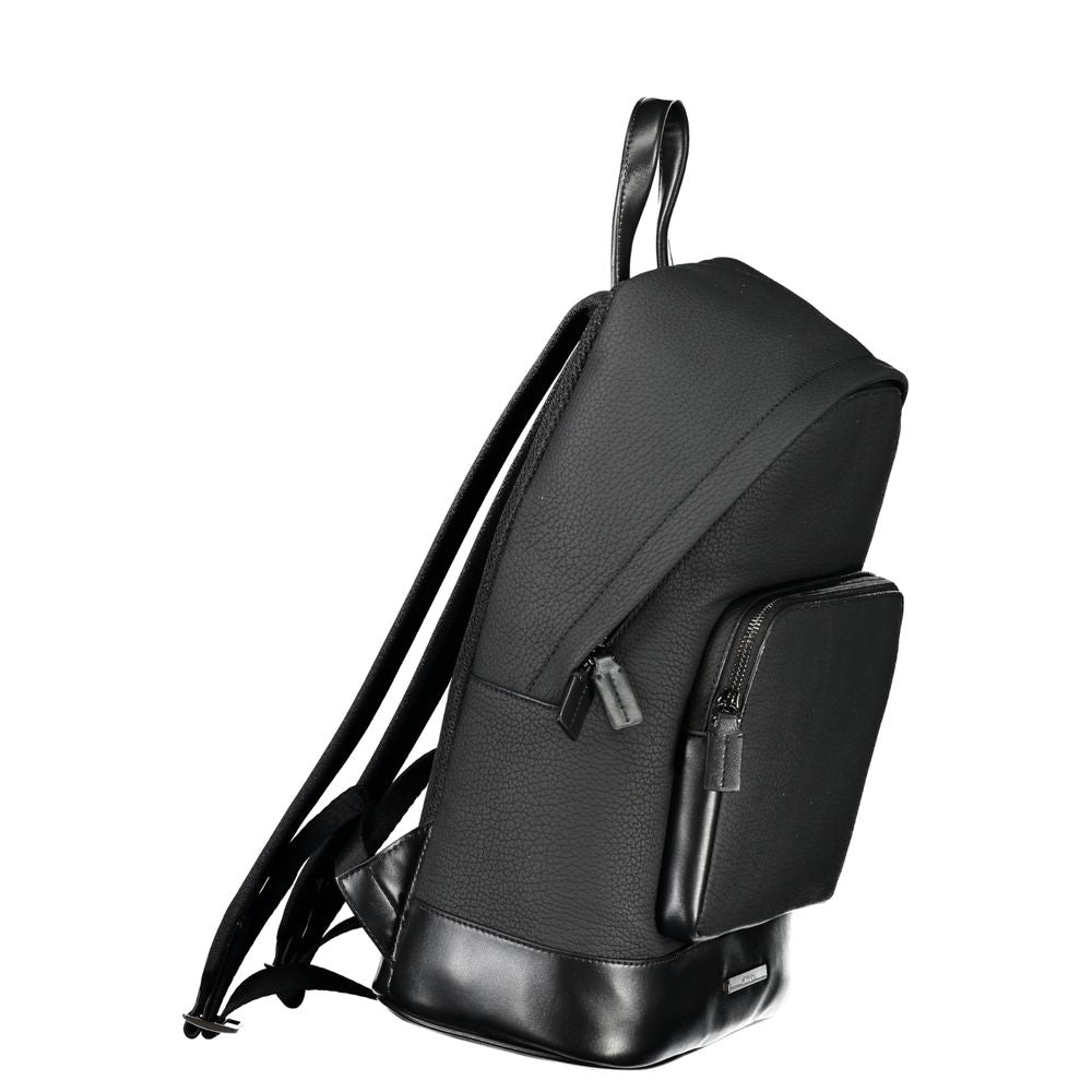 Black Polyester Backpack