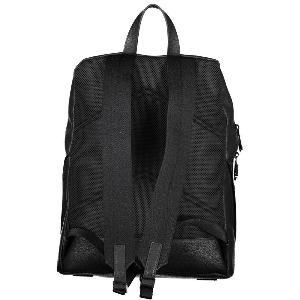 Black Polyester Backpack