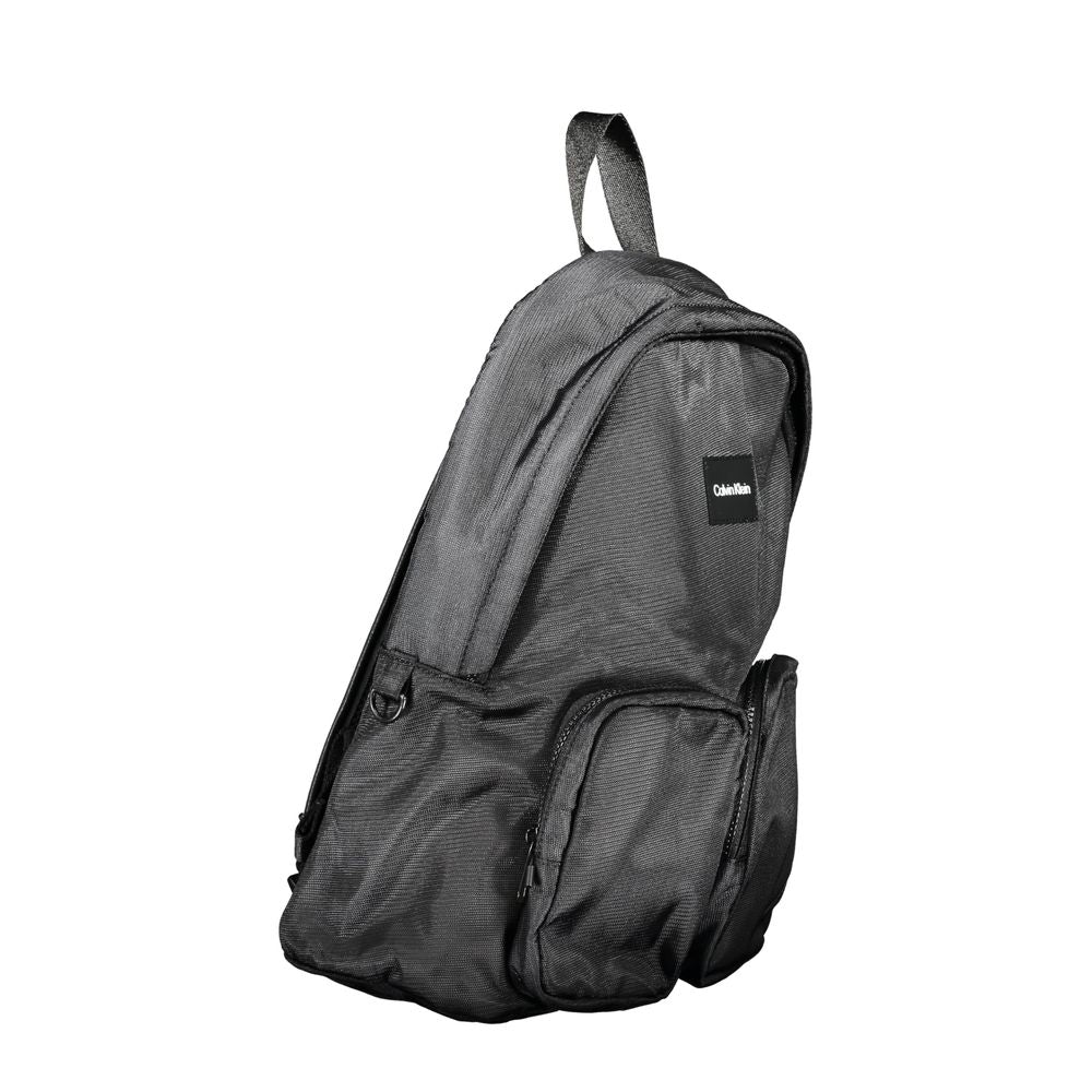 Black Polyester Backpack