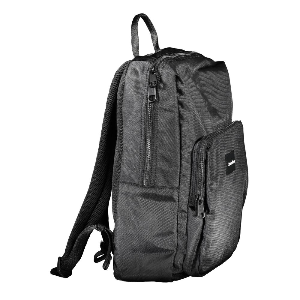 Black Polyester Backpack