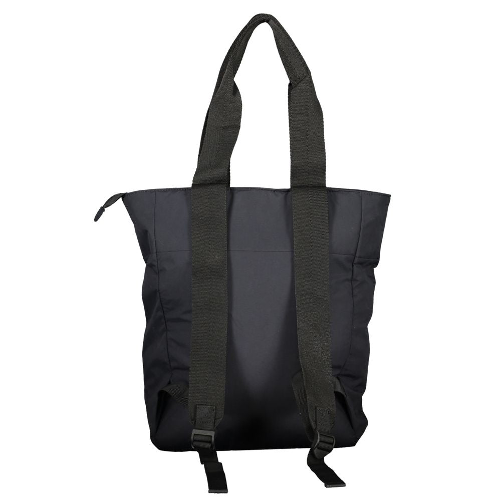 Black Cotton Backpack