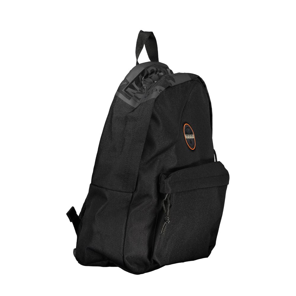 Black Cotton Backpack