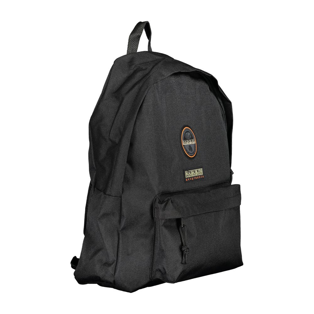 Black Cotton Backpack