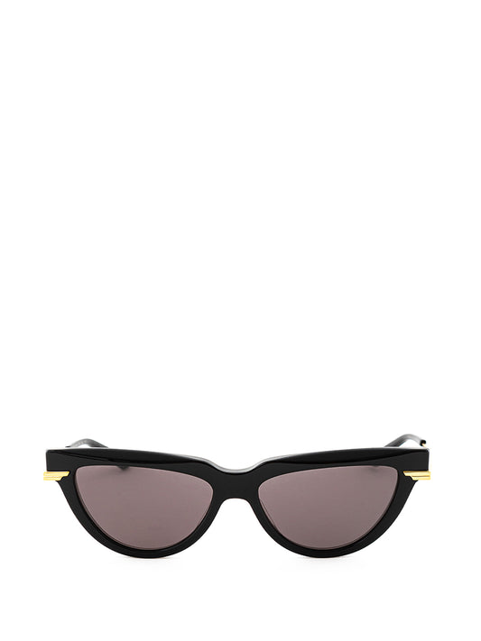 Black Sunglasses with Golden Details