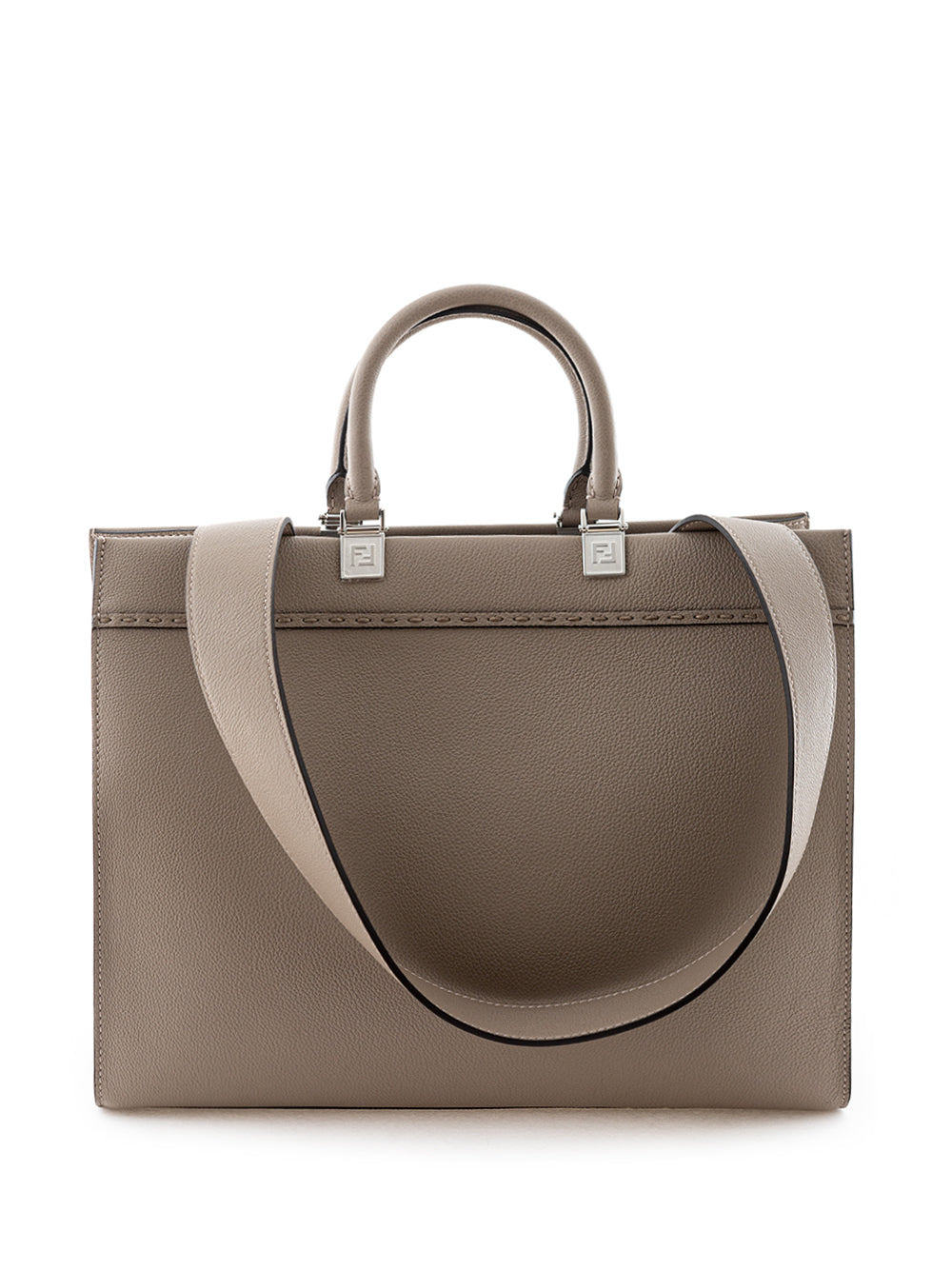 Tote 'Sunshine' Medium Dove Grey Leather Bag