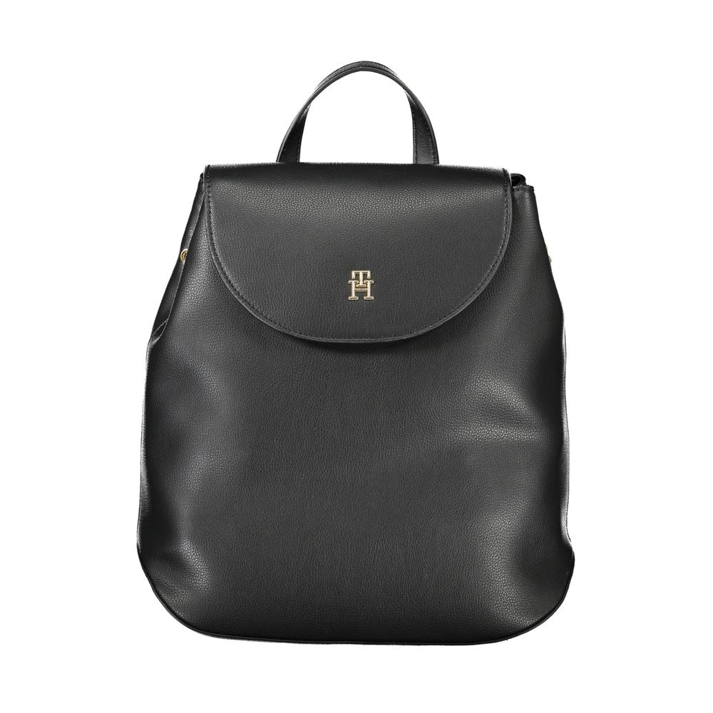 Black Polyester Backpack