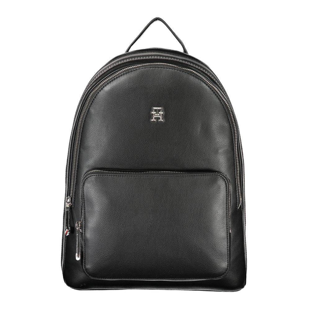 Black Polyester Backpack