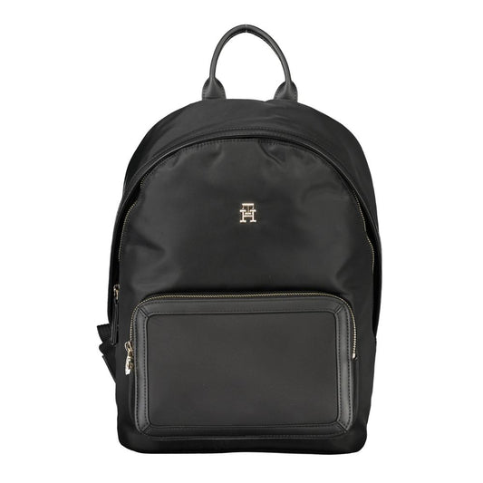 Black Polyester Backpack