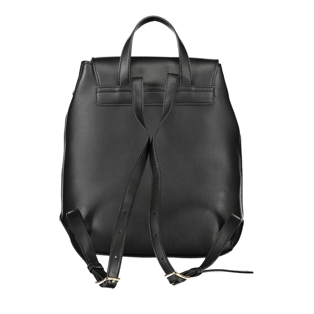 Black Polyester Backpack