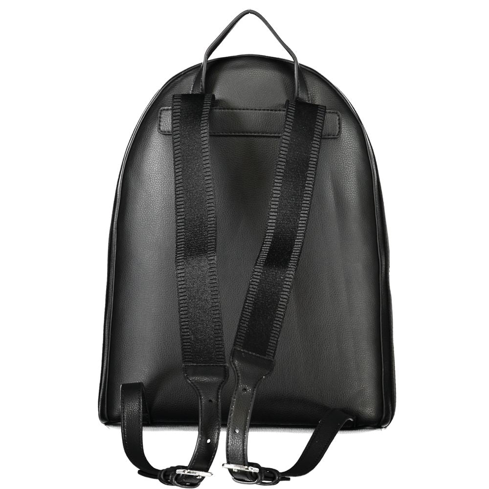 Black Polyester Backpack