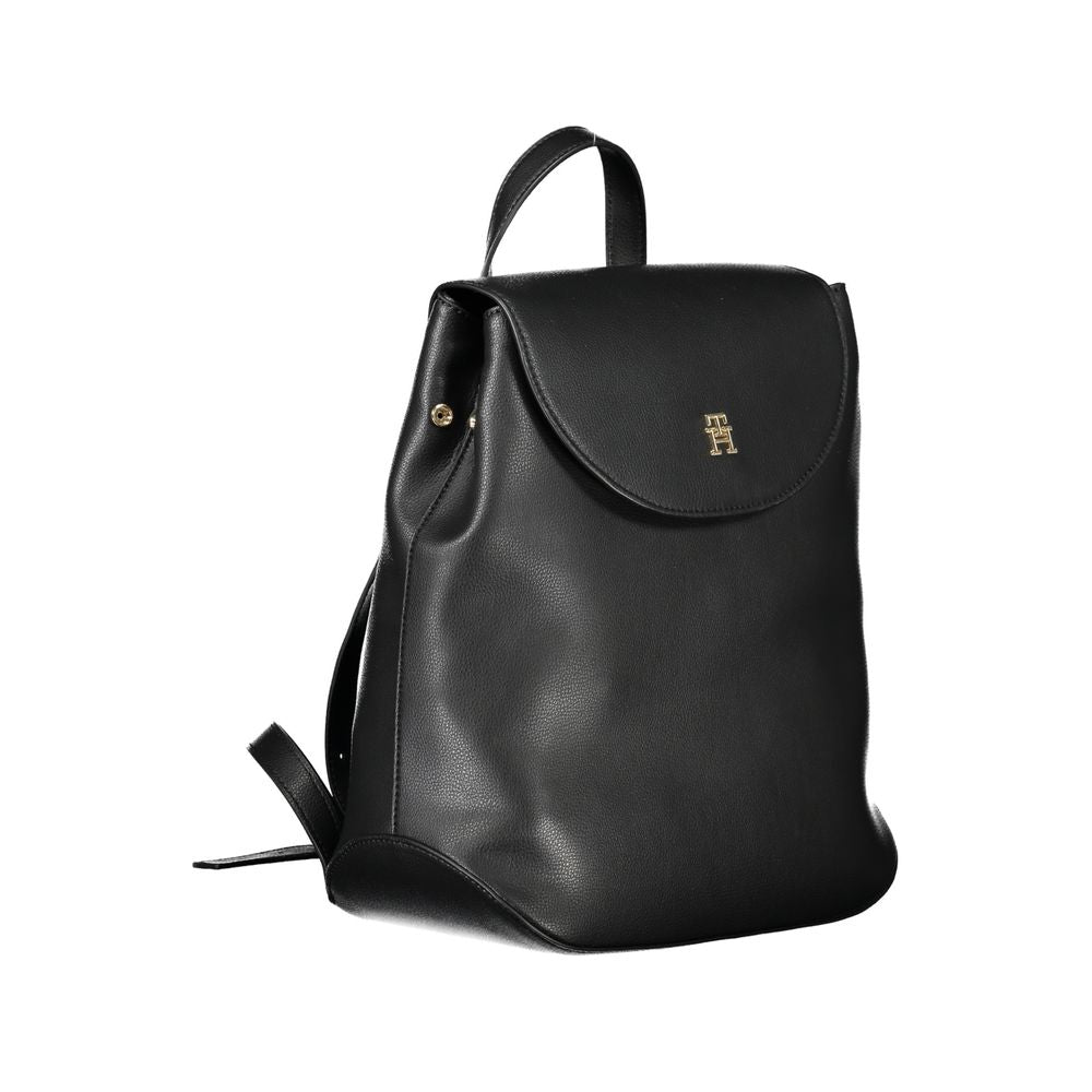 Black Polyester Backpack