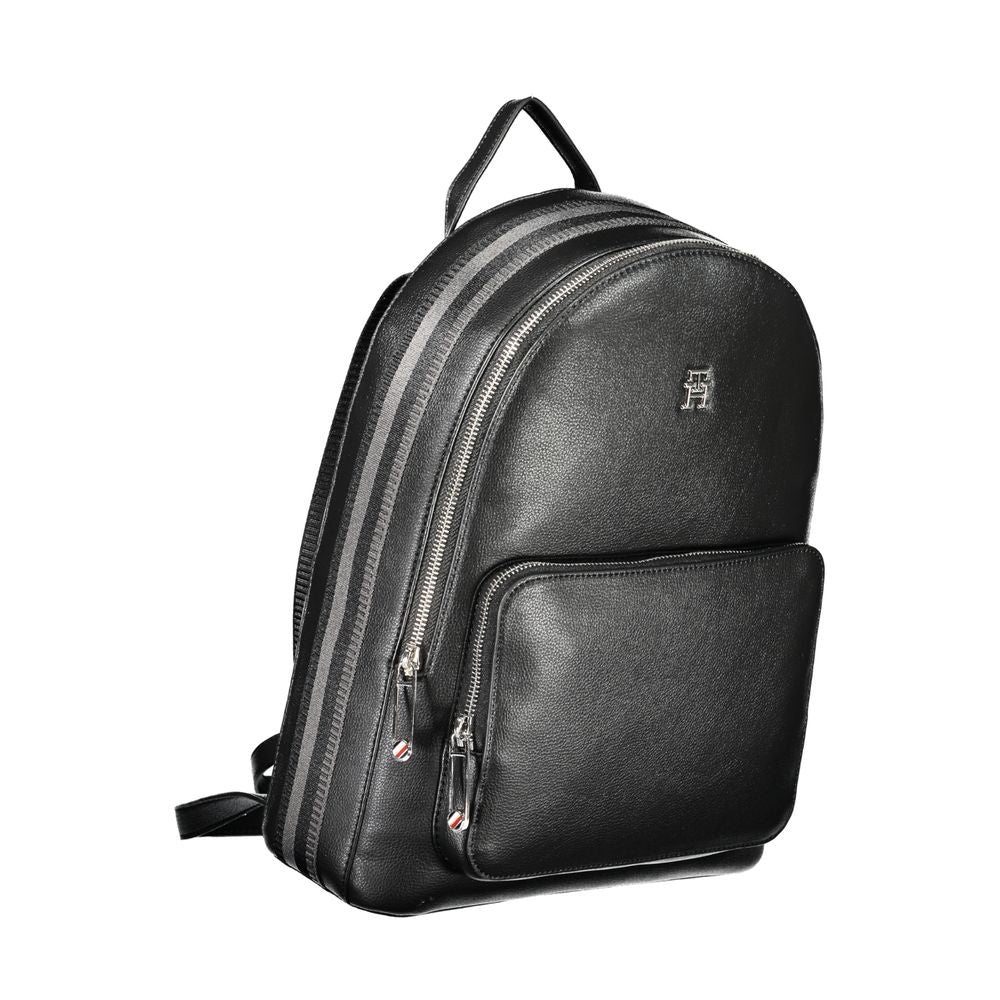 Black Polyester Backpack