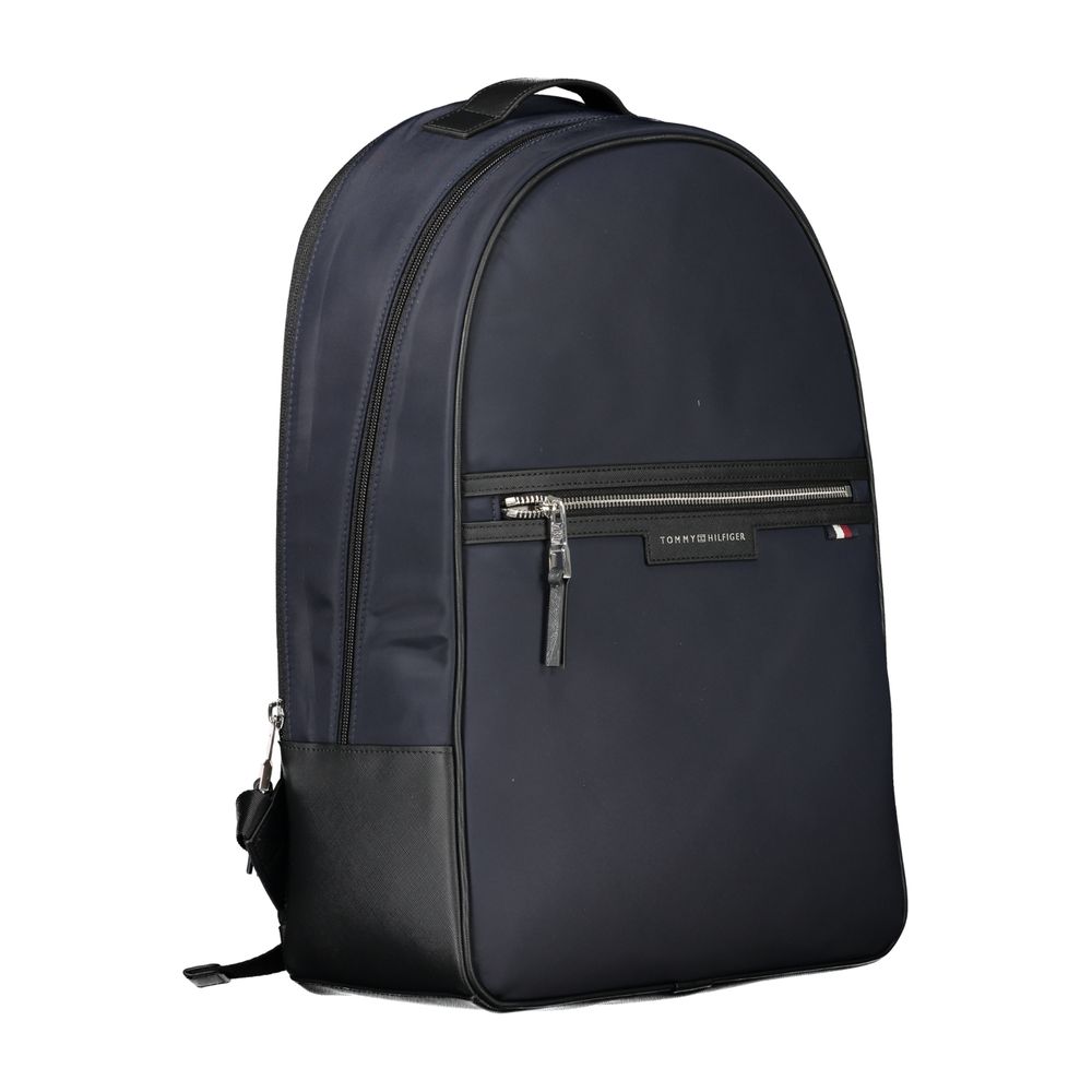 Blue Polyester Backpack