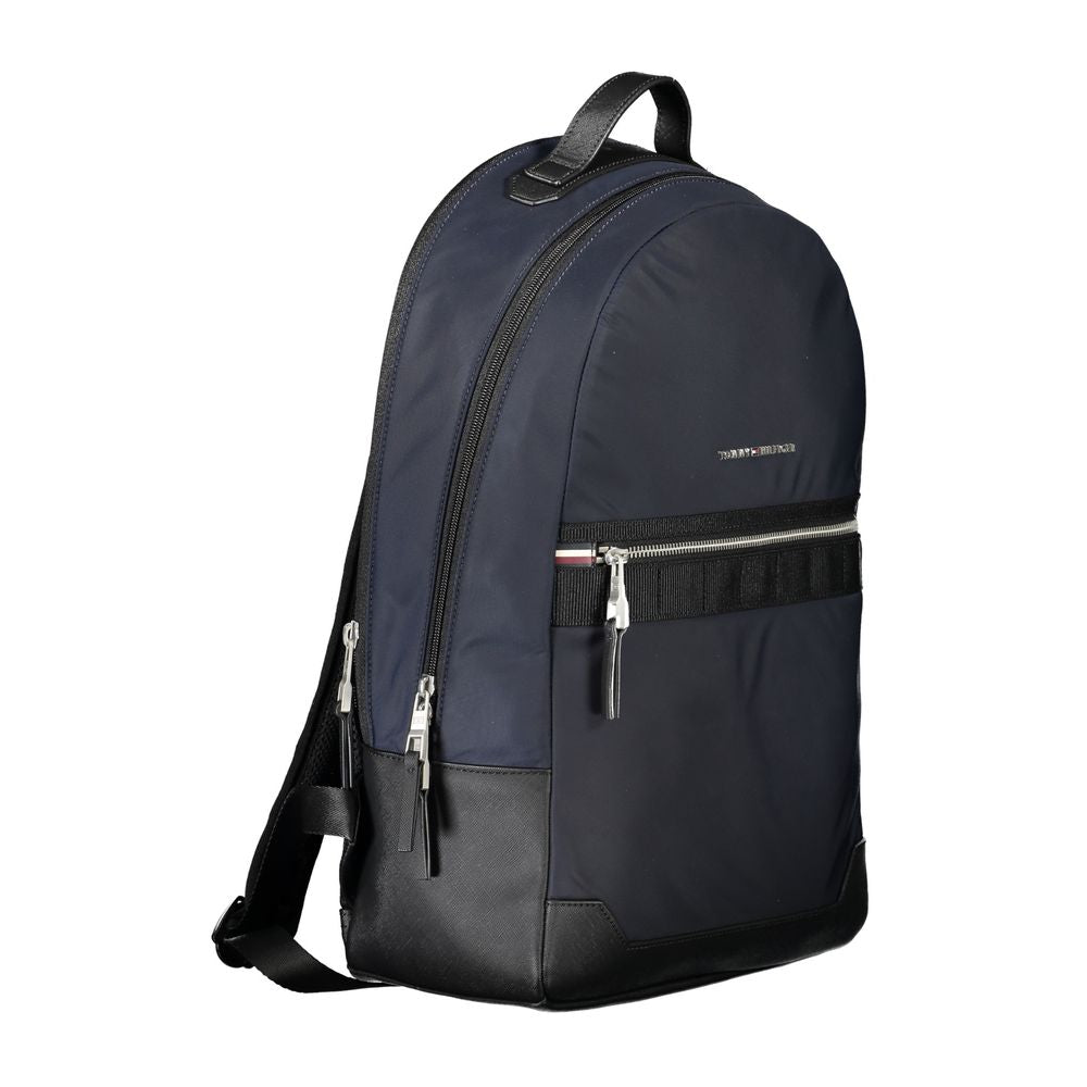 Blue Polyester Backpack