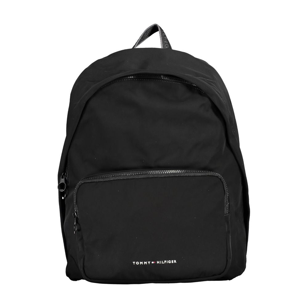 Black Polyester Backpack