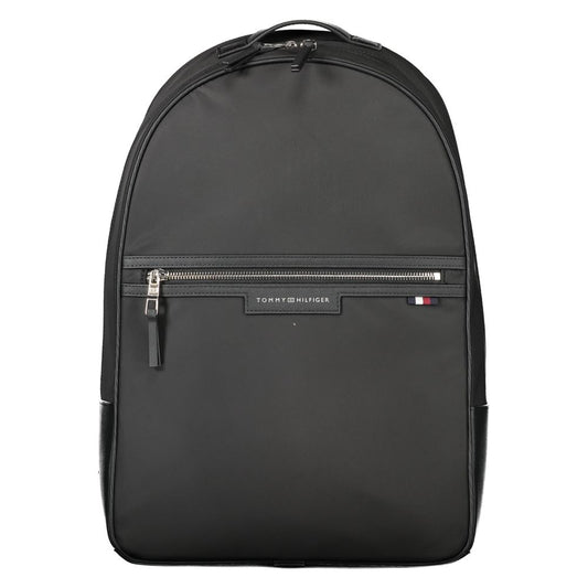 Black Polyester Backpack