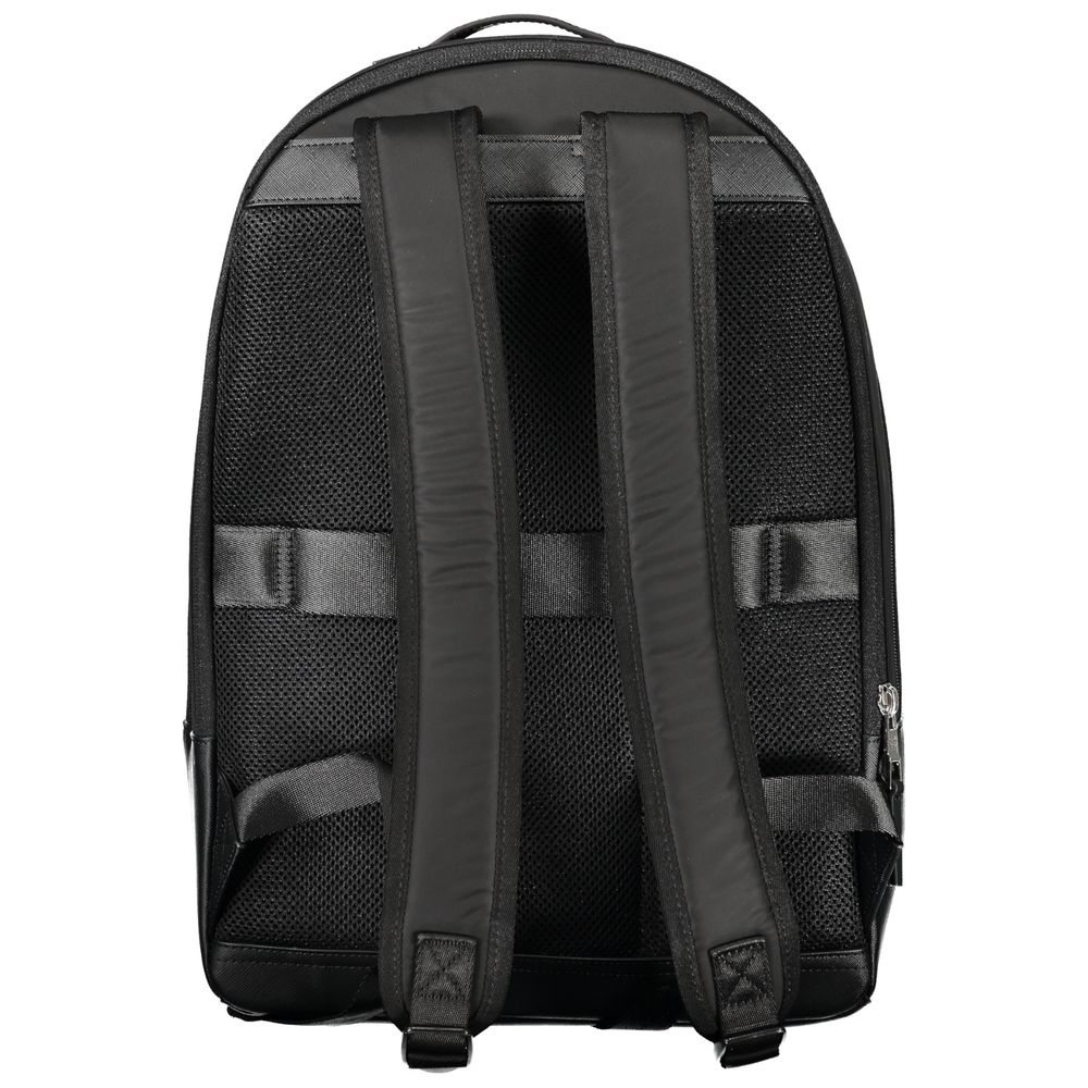 Black Polyester Backpack